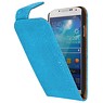 Devil Classic Flip Hoes voor Galaxy S4 i9500 Turquoise