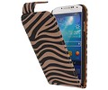 BAOHU Zebra Classic Flipcase Hoesjes Geschikt voor Samsung Galaxy S4 i9500 Grijs