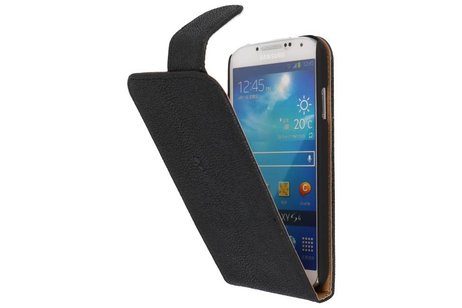 BAOHU Devil Classic Flipcase Hoesjes - Hoesje Geschikt voor Samsung Galaxy S4 i9500 Zwart