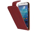 Wood Classic Flipcase Hoesjes cover voor Galaxy S4 i9500 Grijs