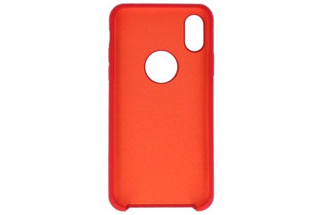 BAOHU Premium TPU Backcover Case Hoesje - Hoesje Geschikt voor iPhone X Rood