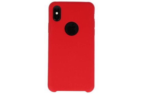 BAOHU Premium TPU Backcover Case Hoesje - Hoesje Geschikt voor iPhone X Rood