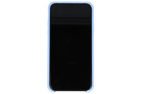 BAOHU Premium TPU Backcover Case Hoesje - Hoesje Geschikt voor iPhone X Licht Blauw