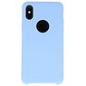 BAOHU Premium TPU Hoesje voor iPhone X Licht Blauw
