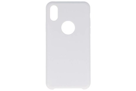 BAOHU Premium TPU Backcover Case Hoesje - Hoesje Geschikt voor iPhone X Wit