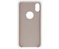 BAOHU Premium TPU Backcover Case Hoesje - Hoesje Geschikt voor iPhone X Wit