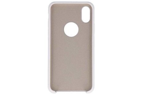 BAOHU Premium TPU Backcover Case Hoesje - Hoesje Geschikt voor iPhone X Wit