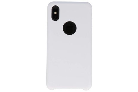 Premium TPU Backcover Case Hoesje - Hoesje Geschikt voor iPhone X Wit