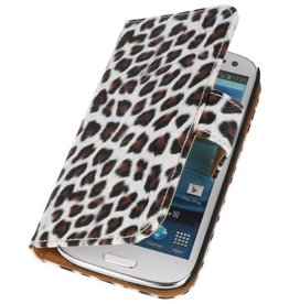 BAOHU Luipaard Bookstyle Hoesje voor Samsung Galaxy S3 i9300 Bruin