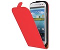 BAOHU Flipcase Hoesjes - Hoesje Geschikt voor Samsung Galaxy S3 i9300 Rood