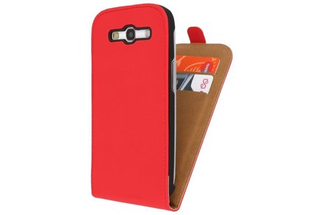 BAOHU Flipcase Hoesjes - Hoesje Geschikt voor Samsung Galaxy S3 i9300 Rood