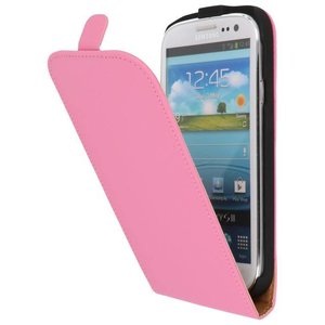BAOHU Flipcase Hoesjes - Hoesje Geschikt voor Samsung Galaxy S3 i9300 Roze