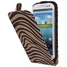 Zebra Flip Hoesje voor Galaxy S3 i9300 Grijs