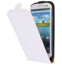 BAOHU Devil Flip Hoesje voor Samsung Galaxy S3 i9300 Wit