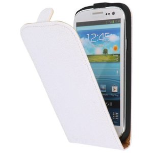 BAOHU Devil FlipCase Hoesjes - Hoesje Geschikt voor Samsung Galaxy S3 i9300 Wit