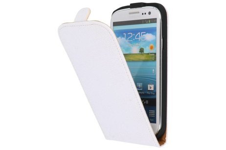 BAOHU Devil FlipCase Hoesjes - Hoesje Geschikt voor Samsung Galaxy S3 i9300 Wit