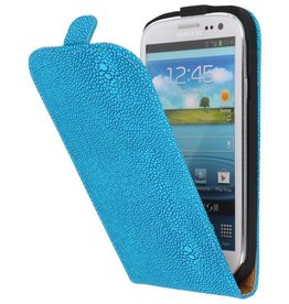 BAOHU Devil Flip Hoesje voor Samsung Galaxy S3 i9300 Turquoise