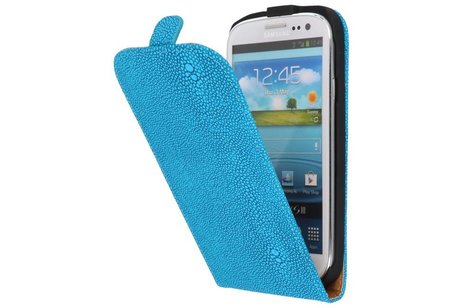 BAOHU Devil FlipCase Hoesjes - Hoesje Geschikt voor Samsung Galaxy S3 i9300 Turquoise