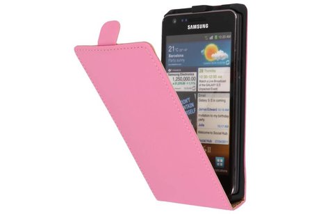 Flipcase Hoesjes Cases voor Galaxy S2 i9100 Roze