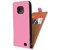 Flipcase Hoesjes Cases voor Galaxy S2 i9100 Roze