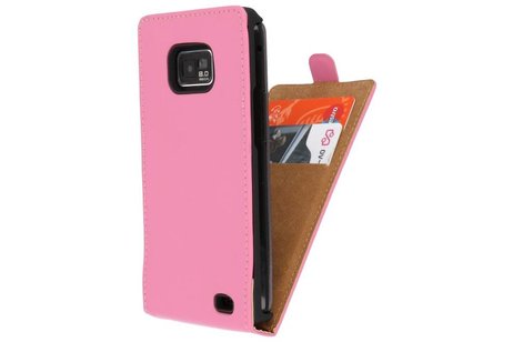 Flipcase Hoesjes Cases voor Galaxy S2 i9100 Roze