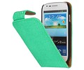 BAOHU Devil Classic Flipcases Hoesjes - Hoesje Geschikt voor Samsung Galaxy S3 mini i8190 Groen