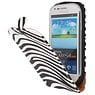 Zebra Flipcase Hoes voor Galaxy S3 mini i8190 Wit