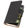 BAOHU Washed Leer Bookstyle Hoesje voor Samsung Galaxy S i9000 Zwart