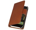 BAOHU Washed Leer Bookstyle Wallet Case Hoesje - Geschikt voor Samsung Galaxy S i9000 Bruin