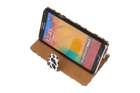 Chita Bookstyle Wallet Case Hoesjes voor Galaxy Note 3 N9000 Bruin