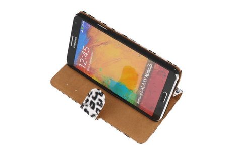 Chita Bookstyle Wallet Case Hoesjes voor Galaxy Note 3 N9000 Wit