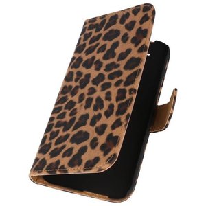 Luipaard Bookstyle Wallet Case Hoes voor HTC One M8 Chita