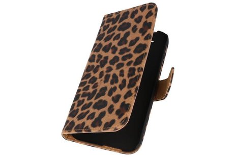 Luipaard Bookstyle Wallet Case Hoes voor HTC One M8 Chita