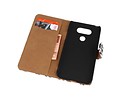 Luipaard Bookstyle Wallet Case Hoes voor LG G5 Wit