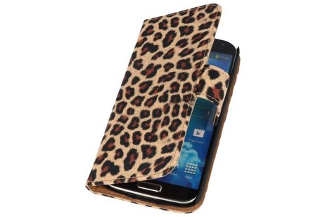 Luipaard Bookstyle Wallet Case Hoesjes voor Galaxy S4 Active i9295 Chita