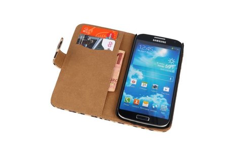 BAOHU Luipaard Bookstyle Wallet Case Hoesjes - Hoesje Geschikt voor Samsung Galaxy S4 Active i9295 Chita