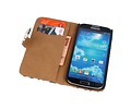 BAOHU Luipaar Bookstyle Wallet Case Hoesjes - Hoesje Geschikt voor Samsung Galaxy S4 Active i9295 Wit