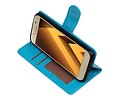 BAOHU Hoesje Geschikt voor Samsung Galaxy A3 2017 - Portemonnee hoes booktype wallet case Turquoise