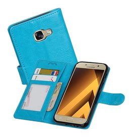 BAOHU Samsung Galaxy A3 2017 Portemonnee hoes booktype wallet Turquoise