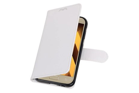 BAOHU Hoesje Geschikt voor Samsung Galaxy A5 2017 - Portemonnee hoesje booktype wallet case Wit