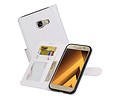 BAOHU Hoesje Geschikt voor Samsung Galaxy A5 2017 - Portemonnee hoesje booktype wallet case Wit
