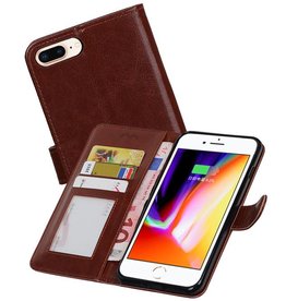 iPhone 7 / 8 Plus Portemonnee hoesje booktype wallet case Bruin