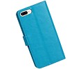 BAOHU Hoesje Geschikt voor iPhone 7 / 8 Plus - Portemonnee hoesje booktype wallet Turquoise