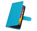 Moto G5s Portemonnee hoesje booktype wallet case Turquoise