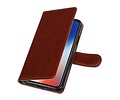 iPhone X Portemonnee hoesje booktype wallet case Bruin