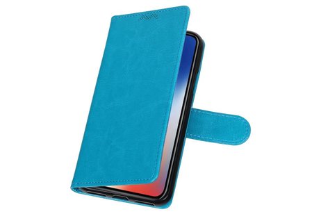 iPhone X Portemonnee hoesje booktype wallet case Turquoise