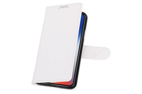 BAOHU Hoesje Geschikt voor iPhone X - Portemonnee hoesje booktype wallet case Wit