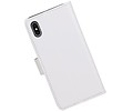 iPhone X Portemonnee hoesje booktype wallet case Wit