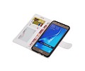 BAOHU Hoesje Geschikt voor Samsung Galaxy J5 2016 - Portemonnee hoesje booktype wallet case Wit