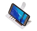 BAOHU Hoesje Geschikt voor Samsung Galaxy J5 2016 - Portemonnee hoesje booktype wallet case Wit